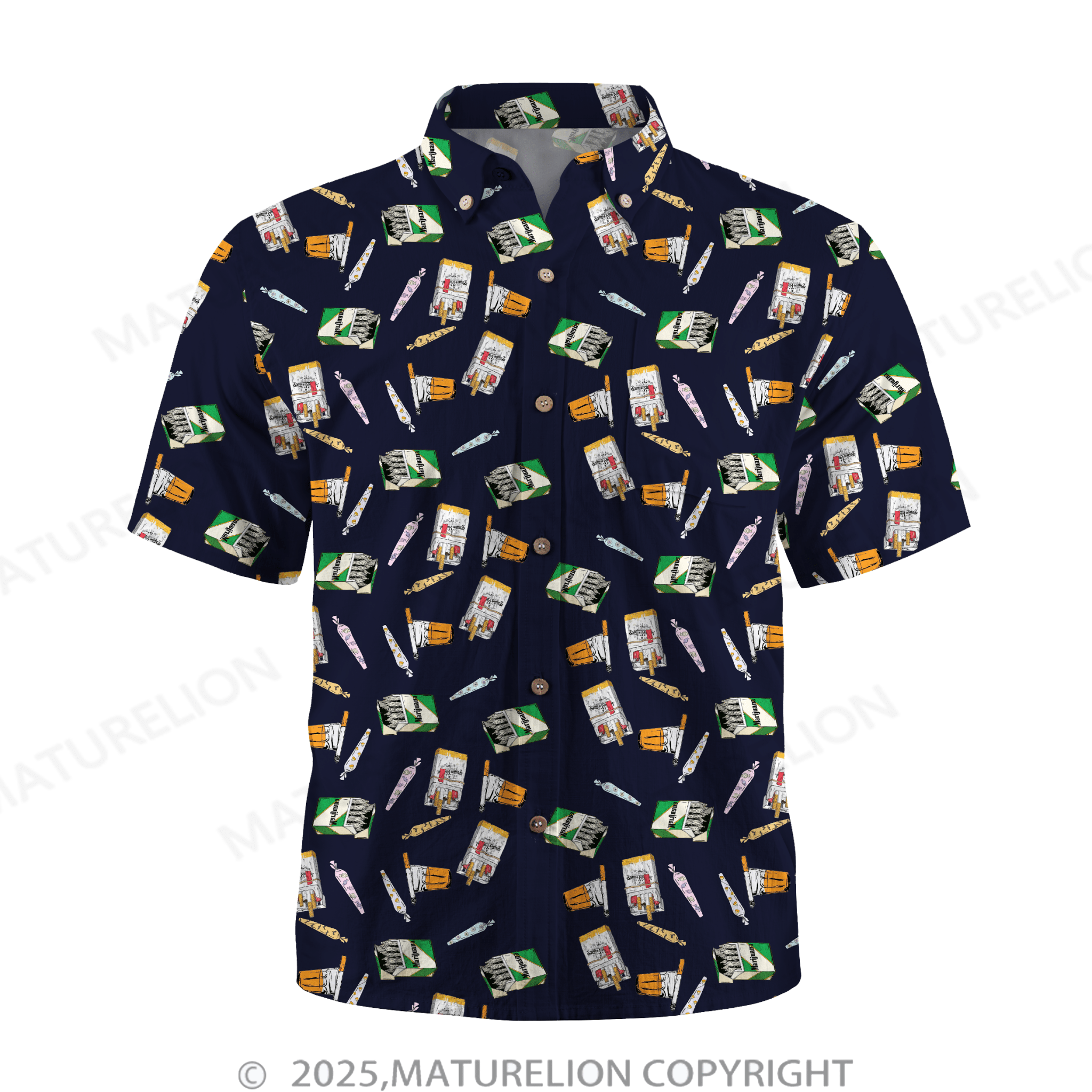 Maturelion Men's Hawaiian Shirt Island Breeze with Sensual Ease Hawaiian Shirt