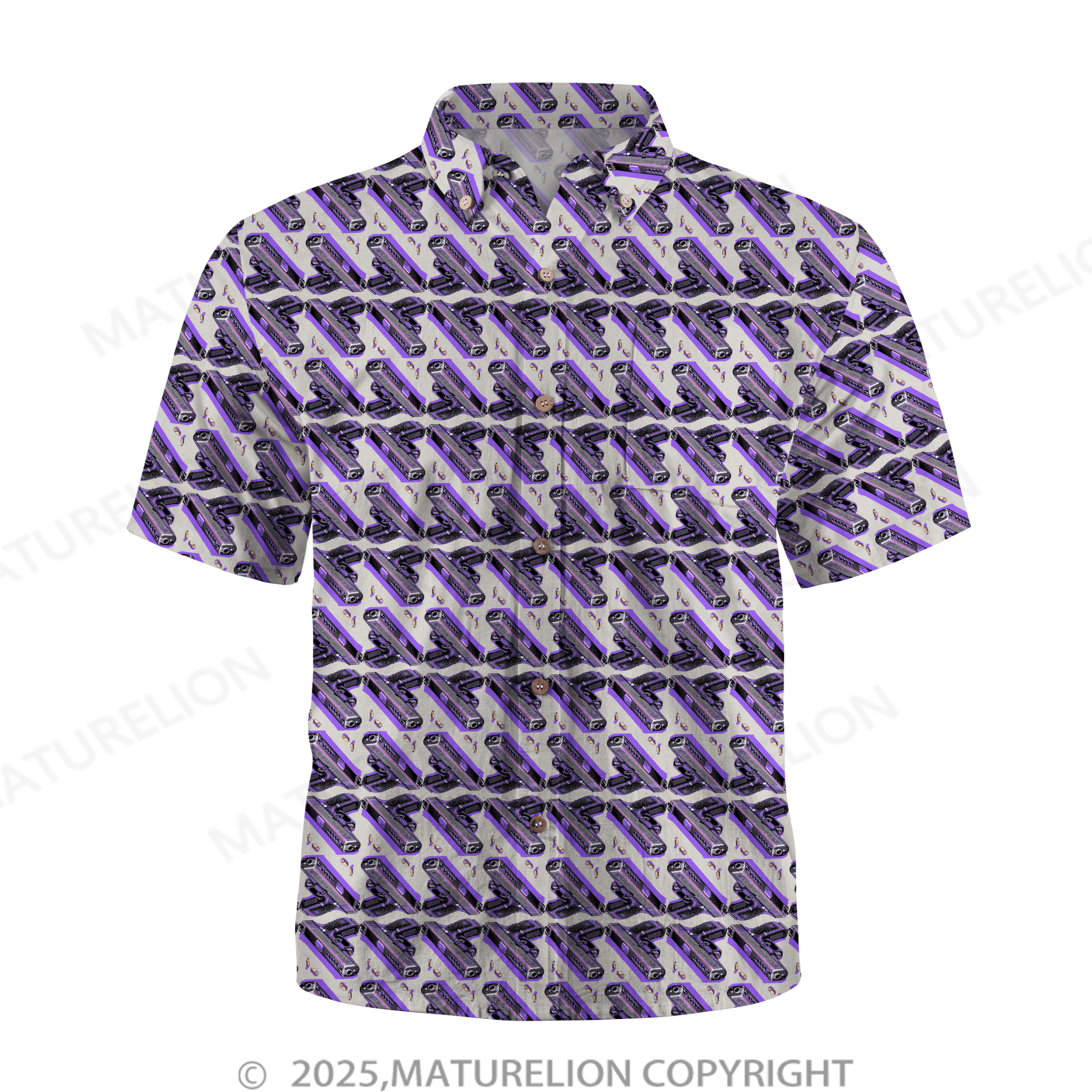 Maturelion Men's Hawaiian Shirt Island Heat Hawaiian Shirt