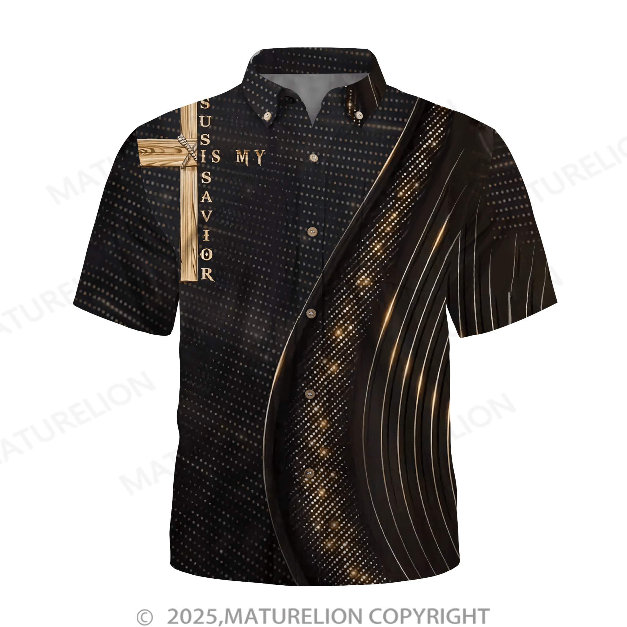 Maturelion Jesus Is My Sarvior The Cross Hawaiian Shirt