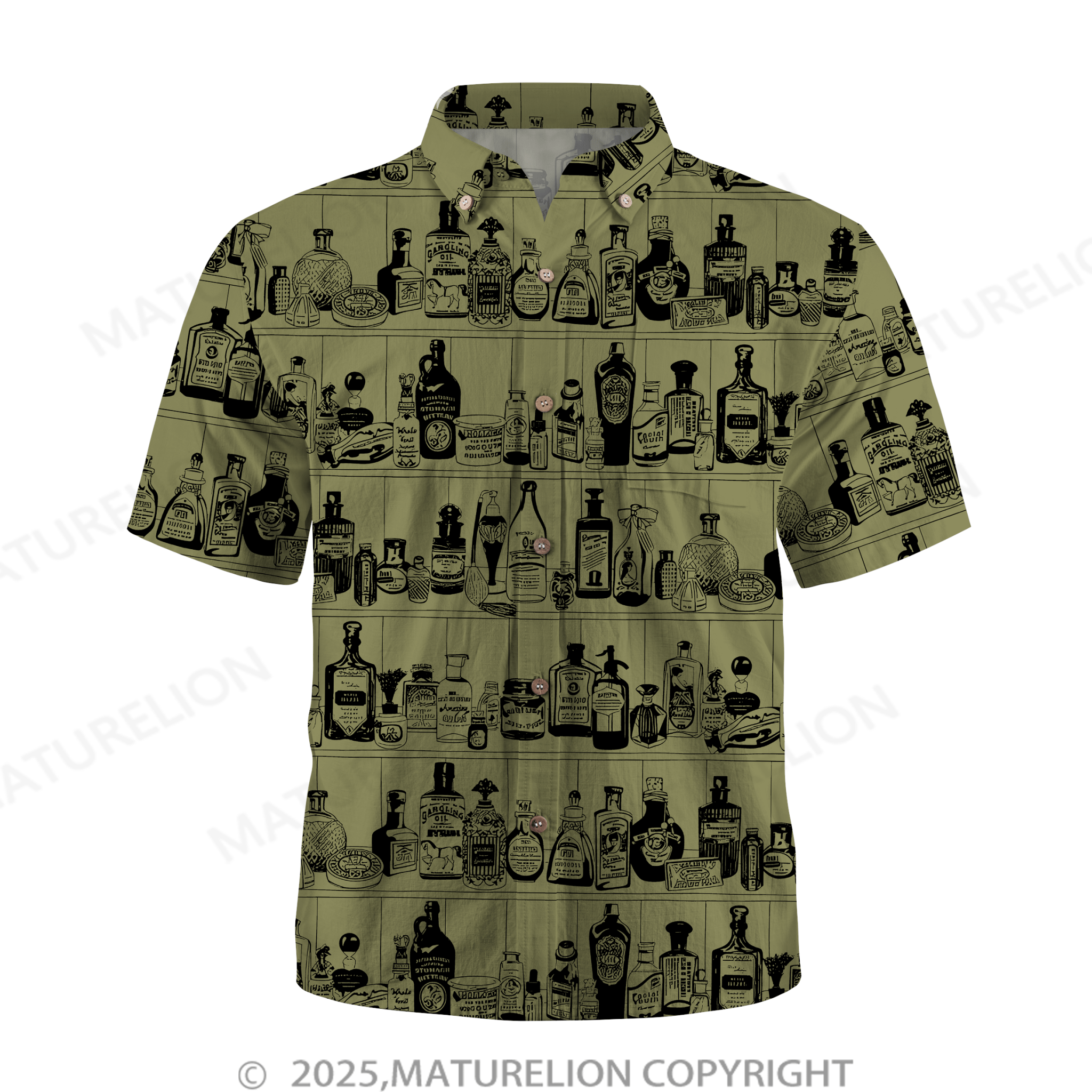 Maturelion Men's Hawaiian Shirt Pacific Flow Hawaiian Shirt