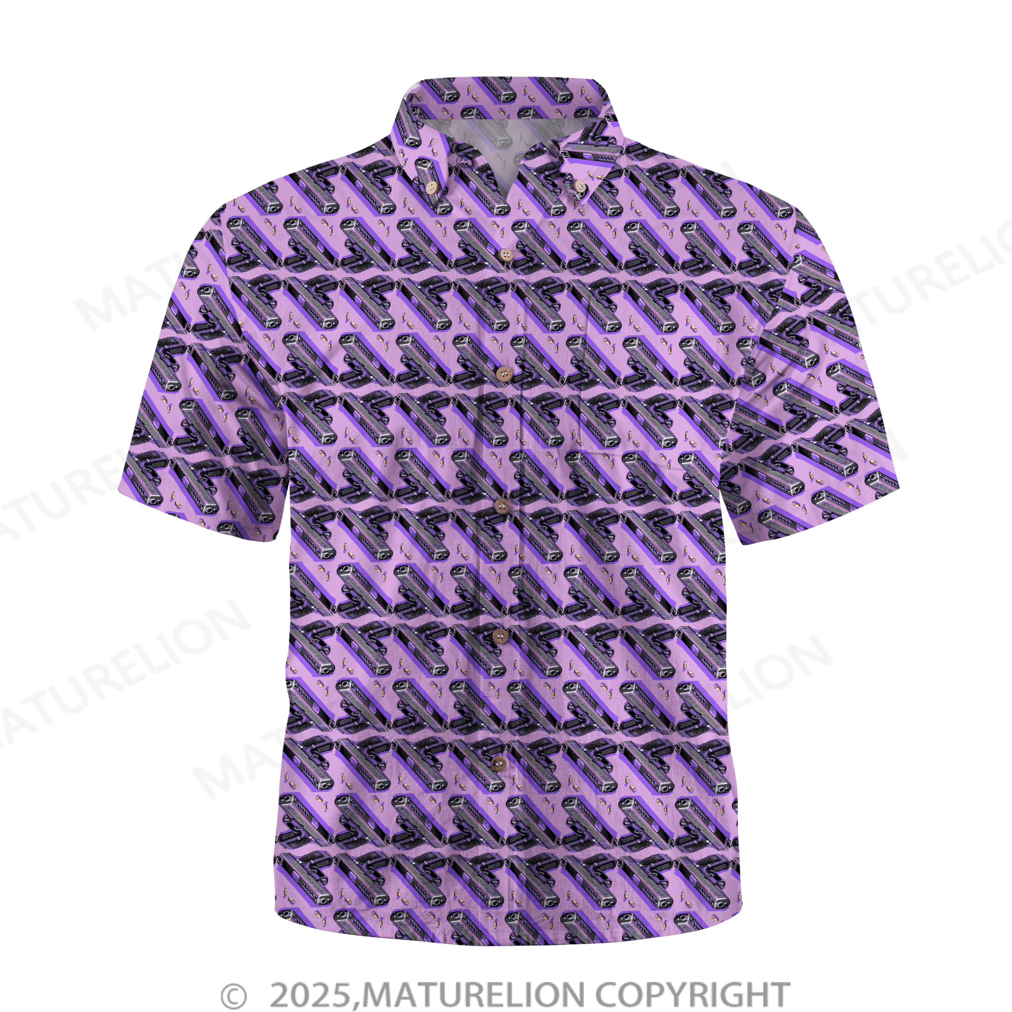 Maturelion Men's Hawaiian Shirt Island Heat Hawaiian Shirt