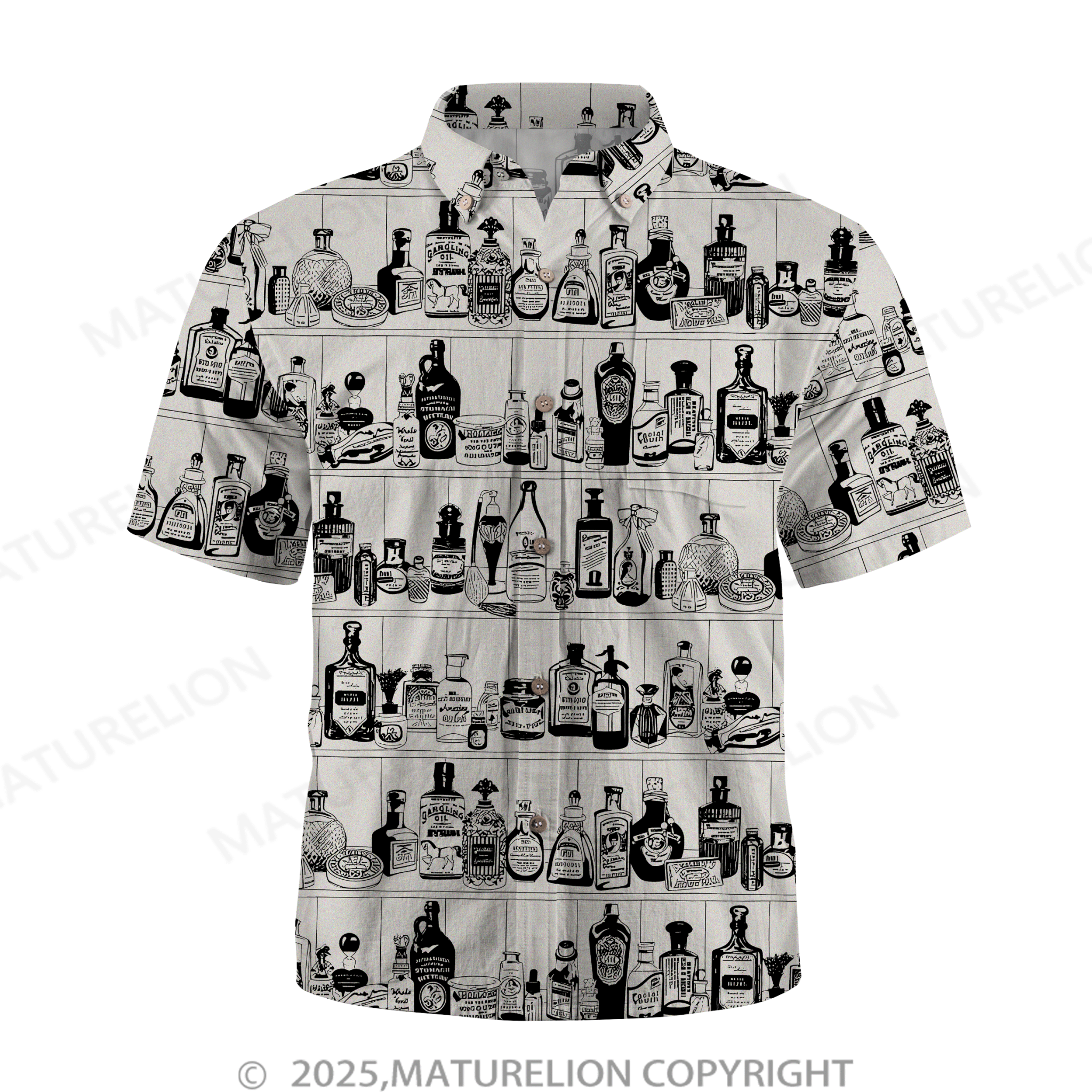 Maturelion Men's Hawaiian Shirt Pacific Flow Hawaiian Shirt