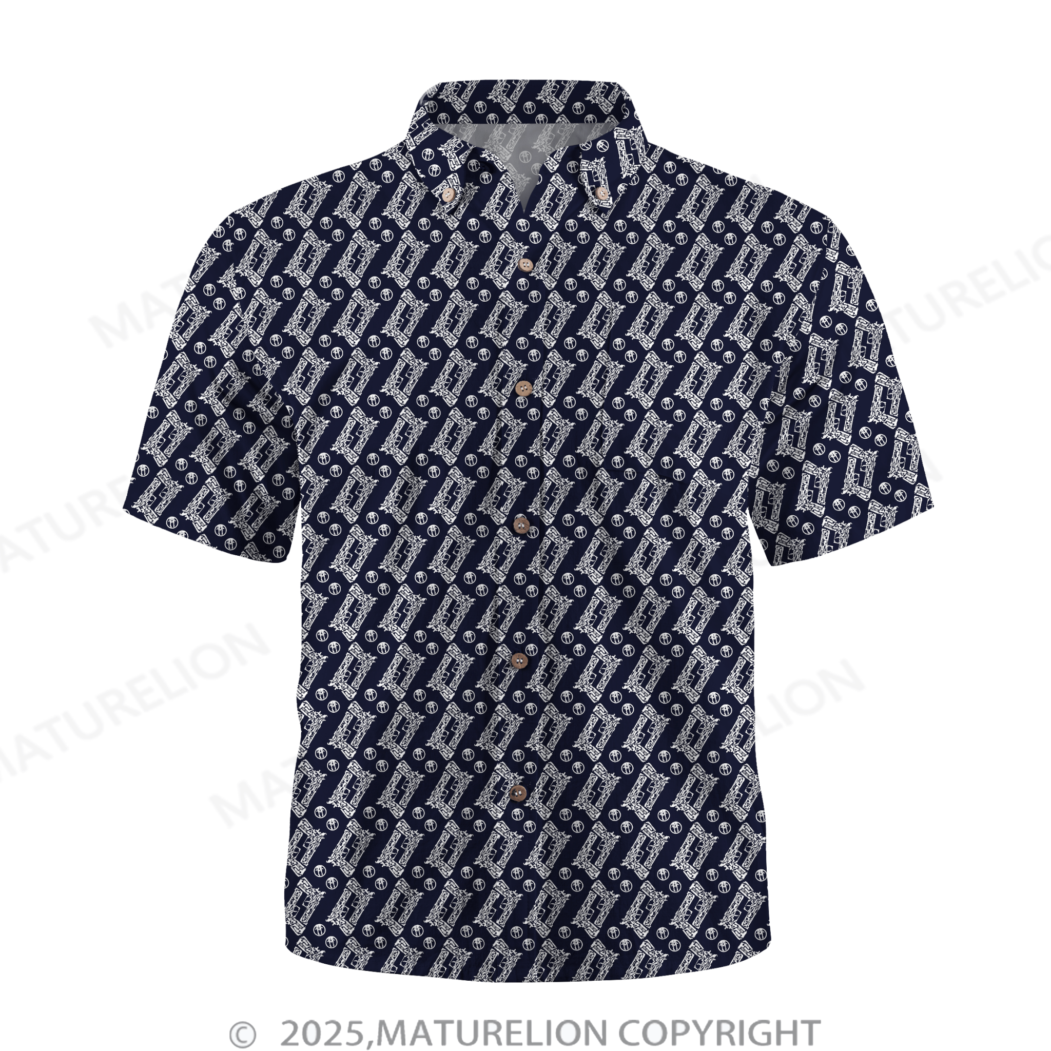 Maturelion Men's Hawaiian Shirt Exotic Escape Hawaiian Shirt