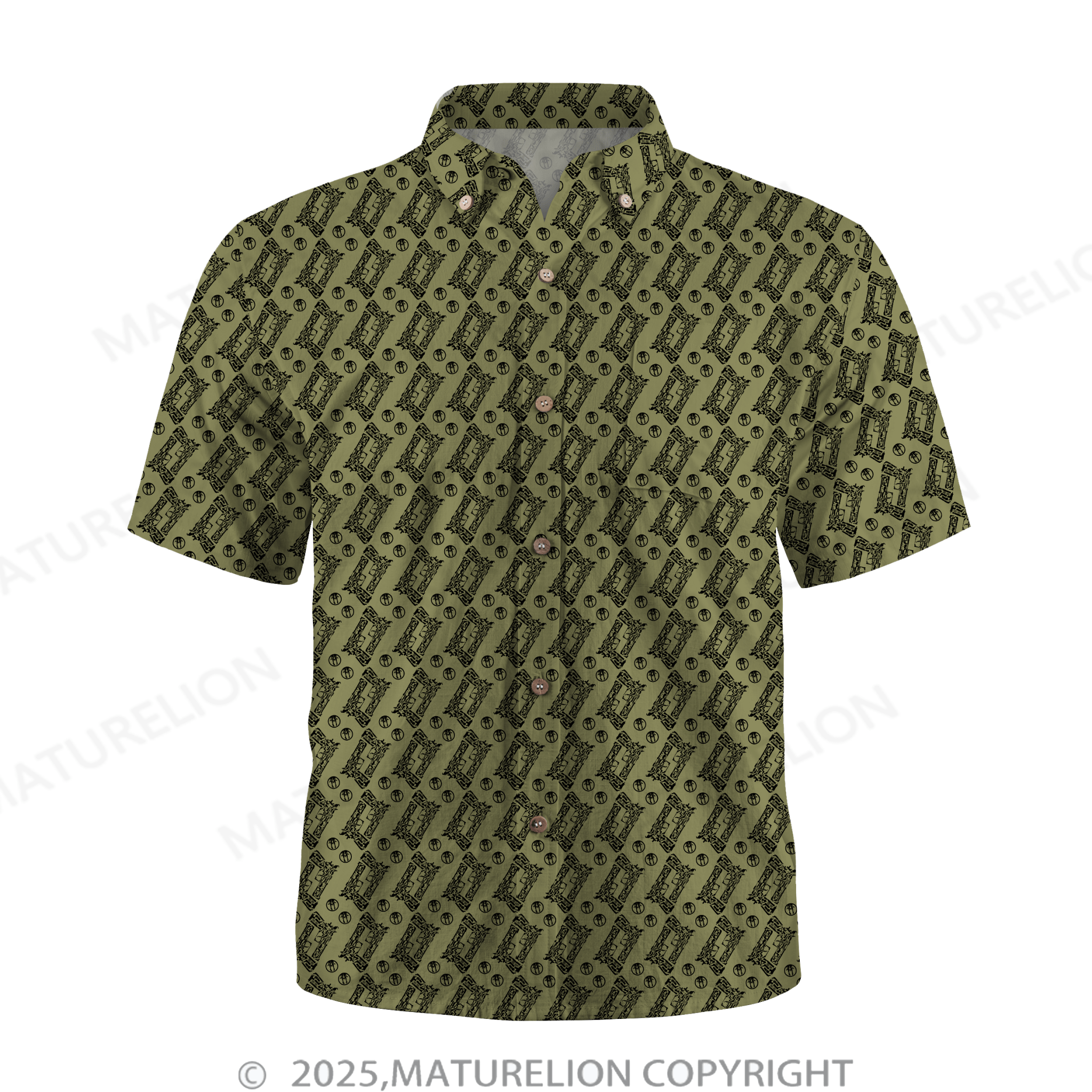 Maturelion Men's Hawaiian Shirt Exotic Escape Hawaiian Shirt