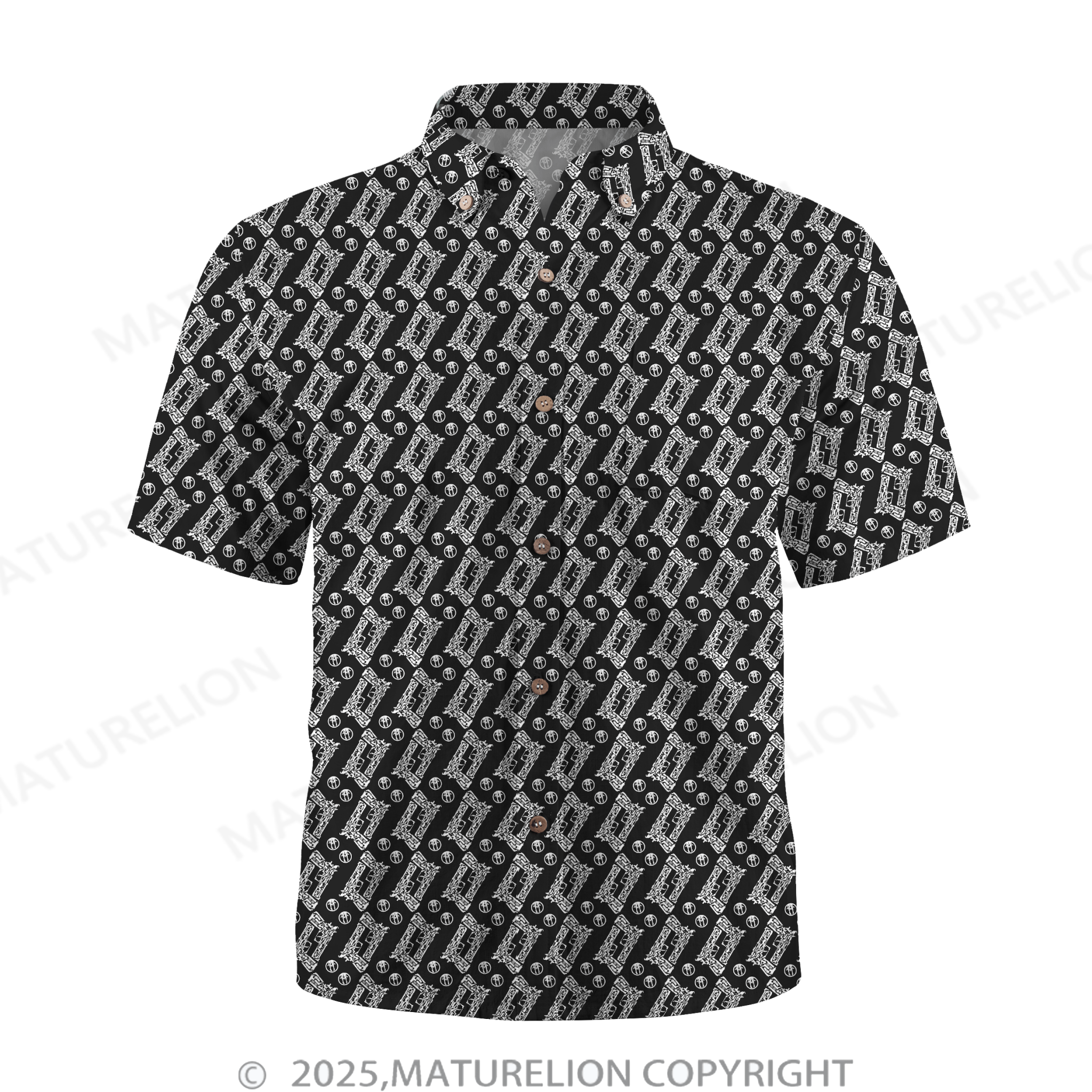 Maturelion Men's Hawaiian Shirt Exotic Escape Hawaiian Shirt