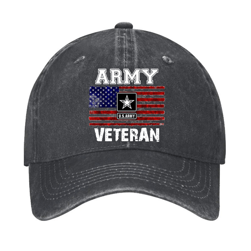 Maturelion Custom Cap Army U.S.Army Veteran Cap(Free Customization)