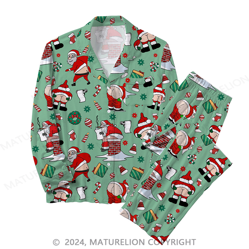Maturelion Father Christmas Sleepwear