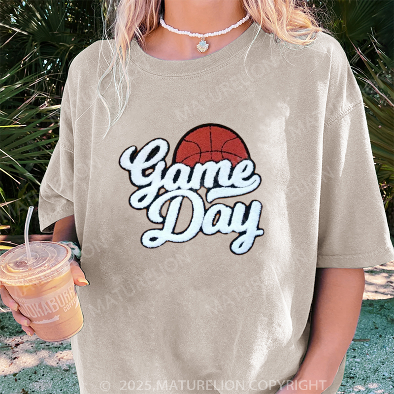 Maturelion Women's T-shirt Game Day DTG Washed T-shirt