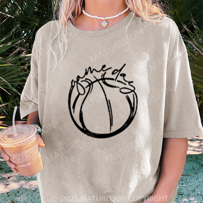 Maturelion Women's T-shirt Game day DTG Washed T-shirt