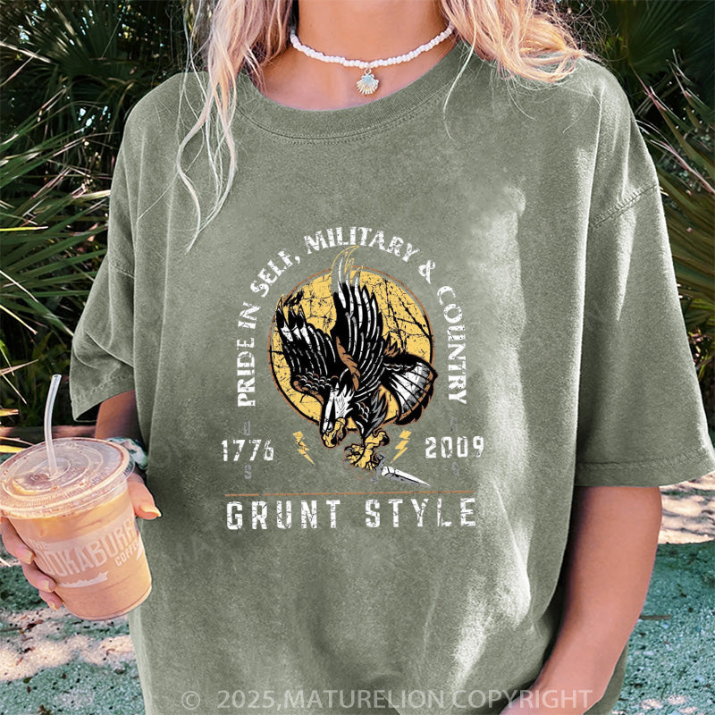 Maturelion Women's T-shirt War Eagle Oversized DTG Washed T-shirt