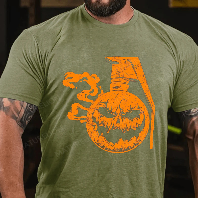 Maturelion Men's T-Shirt Jack-O-Nade Halloween Cotton T-Shirt
