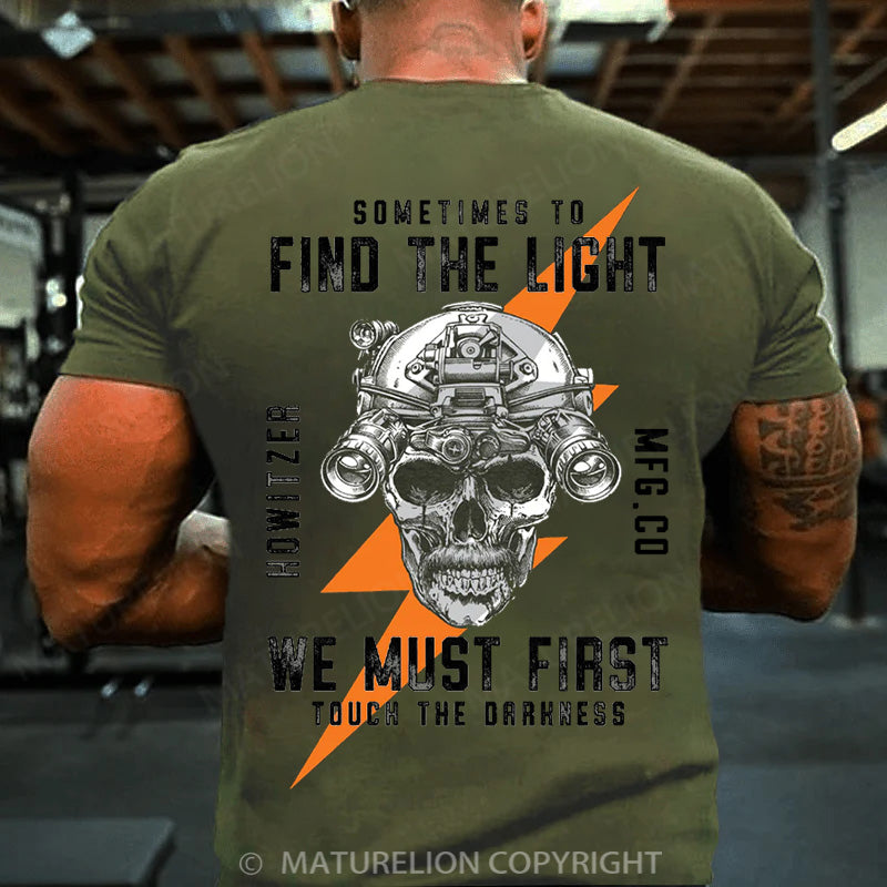 Maturelion Men's T-shirt Darkness Cotton T-shirt