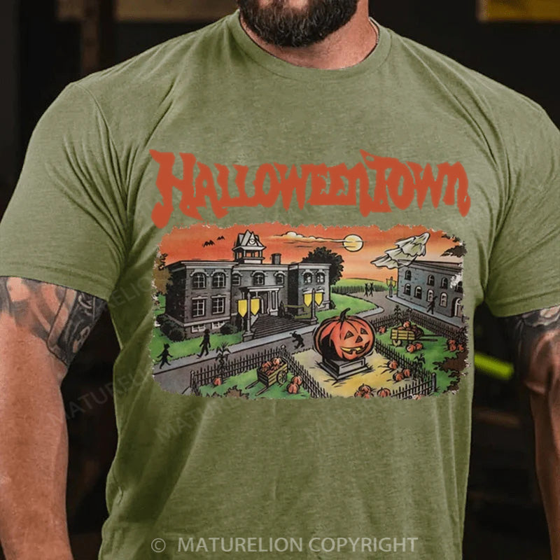 Maturelion Men's T-shirt Halloweentown Est 1998 Cotton T-shirt
