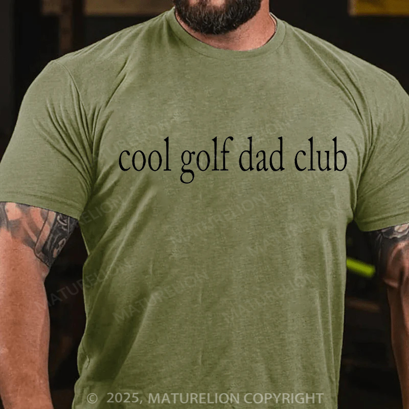 Maturelion Men's T-shirt Cool Golf Dad Father's Day T-shirt