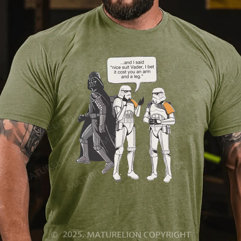 Maturelion Men's T-Shirt Trooper Joke Cotton T-Shirt