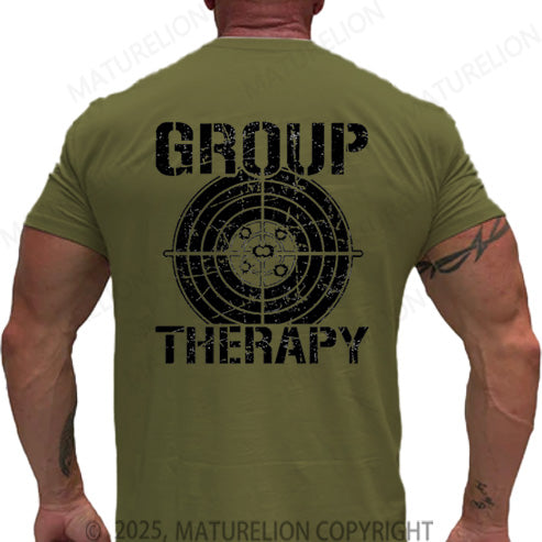Maturelion Men's T-shirt Group Therapy Cotton T-shirt