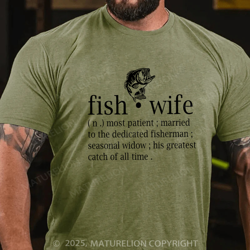 Maturelion Essential T-Shirt Fish Wife Cotton T-shirt