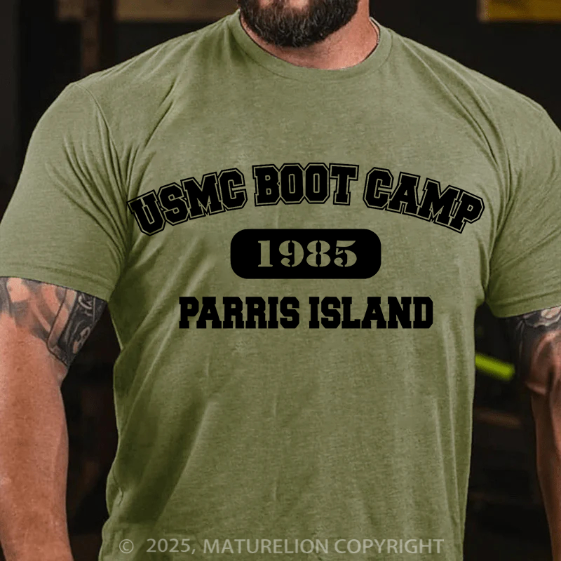 Maturelion Men's T-Shirt USMC Boot Camp Cotton T-Shirt