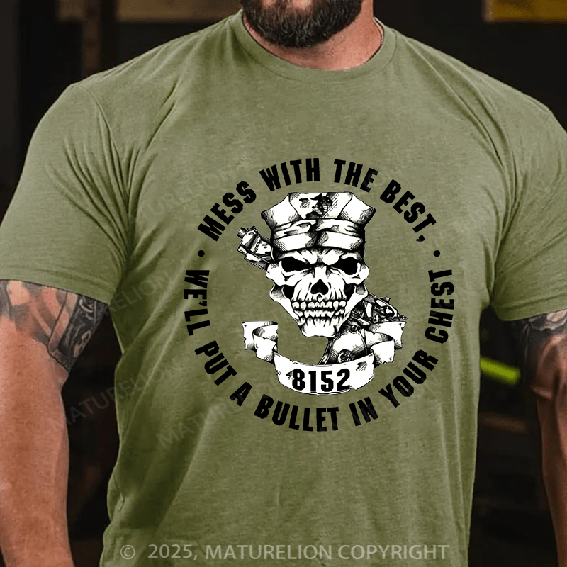 Maturelion Men's T-shirt Marine Corps Security Force School Cotton T-shirt