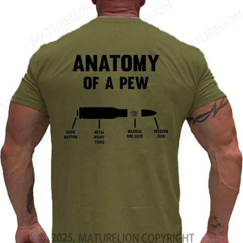 Maturelion Men's T-shirt Anatomy Of A Pew Cotton T-shirt