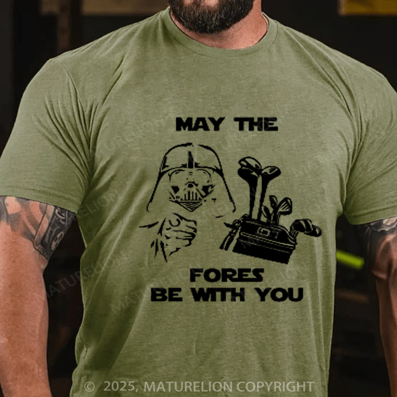 Maturelion Men's T-Shirt Darth Vader Golf Cotton T-shirt