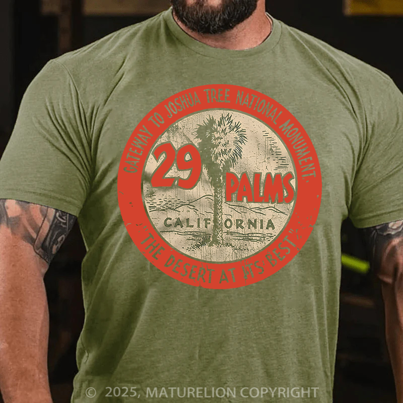 Maturelion Men's T-Shirt 29 Palms Seal Cotton T-Shirt