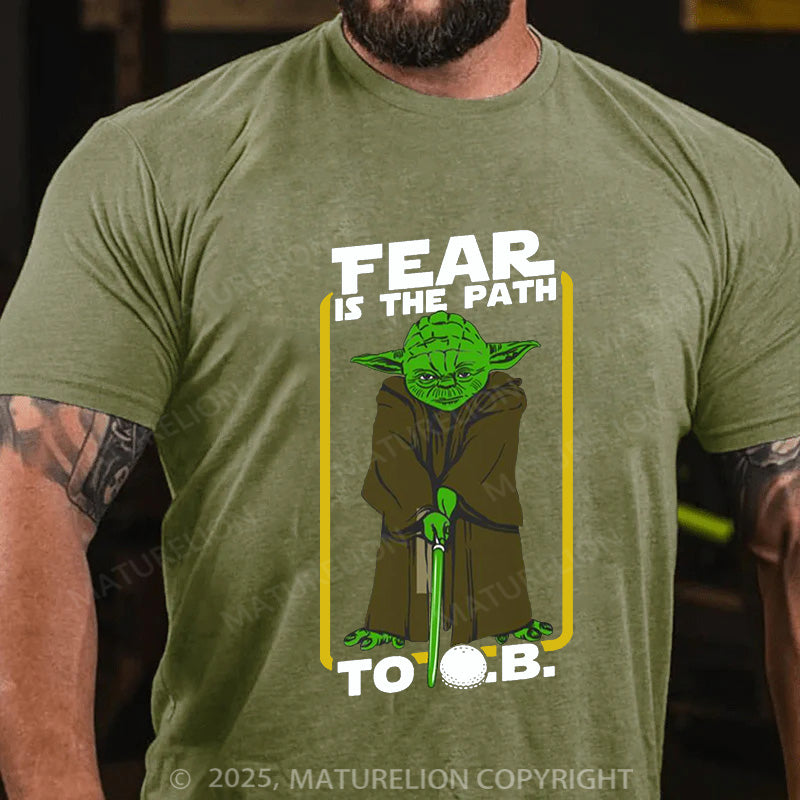 Maturelion Men's T-shirt TEAR IS THE PATH Cotton T-shirt