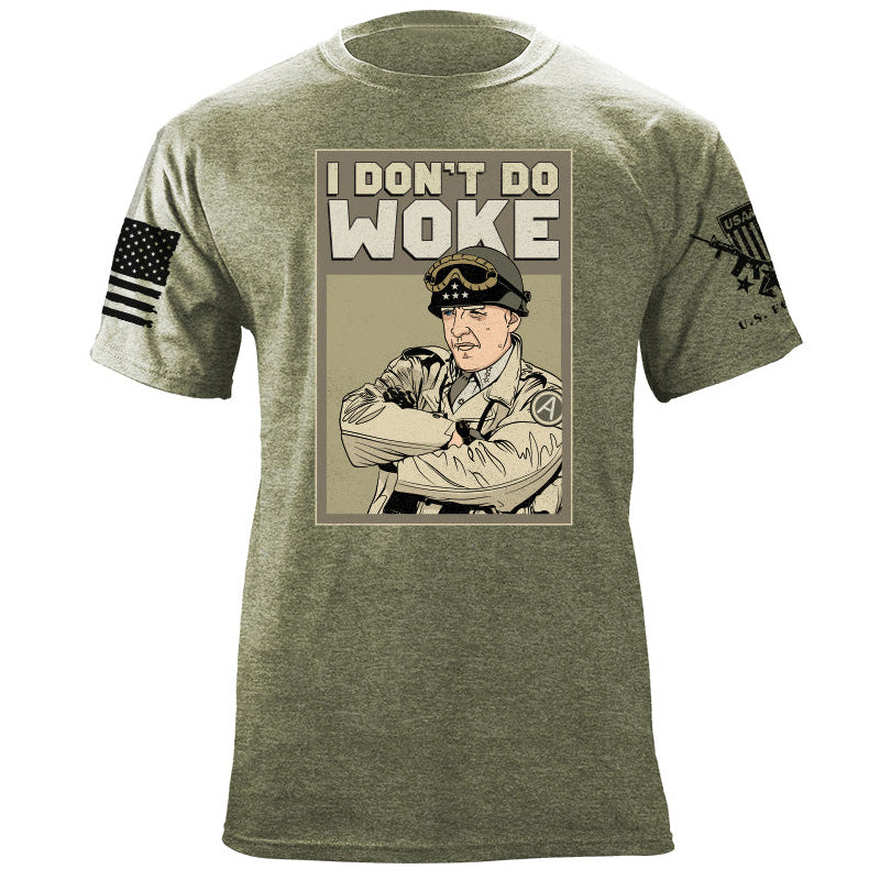 Maturelion Men's T-shirt I Don't Do Woke Cotton T-shirt