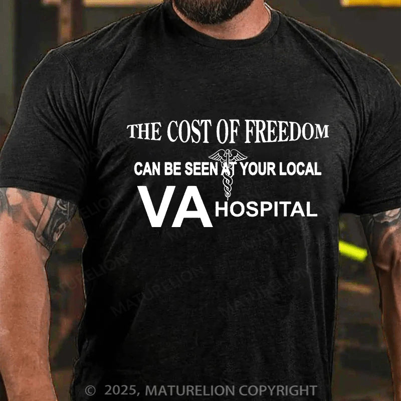 Maturelion Men's T-shirt The Cost of Freedom Cotton T-shirt