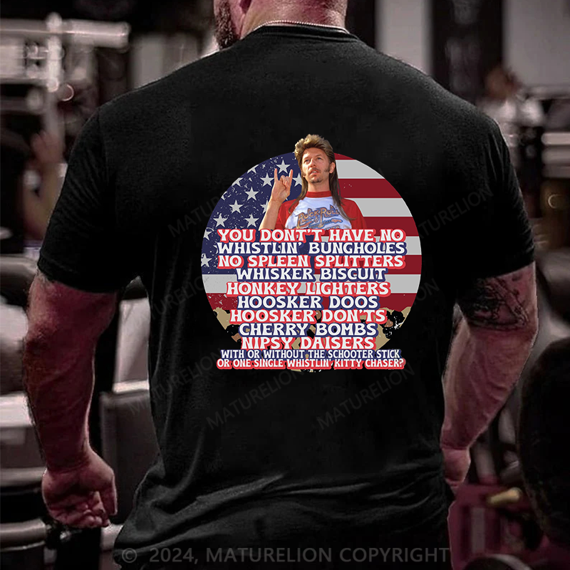 Maturelion Men's T-Shirt Joe Dirt Merica 4th Of July T-shirt
