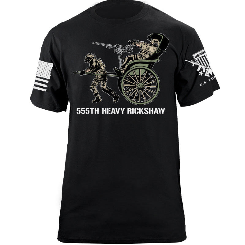 Maturelion Men's T-shirt Tactical Rickshaw Cotton T-shirt