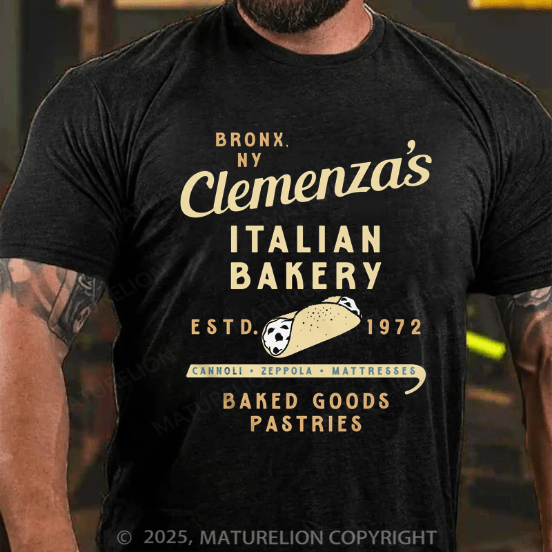 Maturelion Men's T-shirt Clemenza's Italian Bakery Father's Day T-shirt