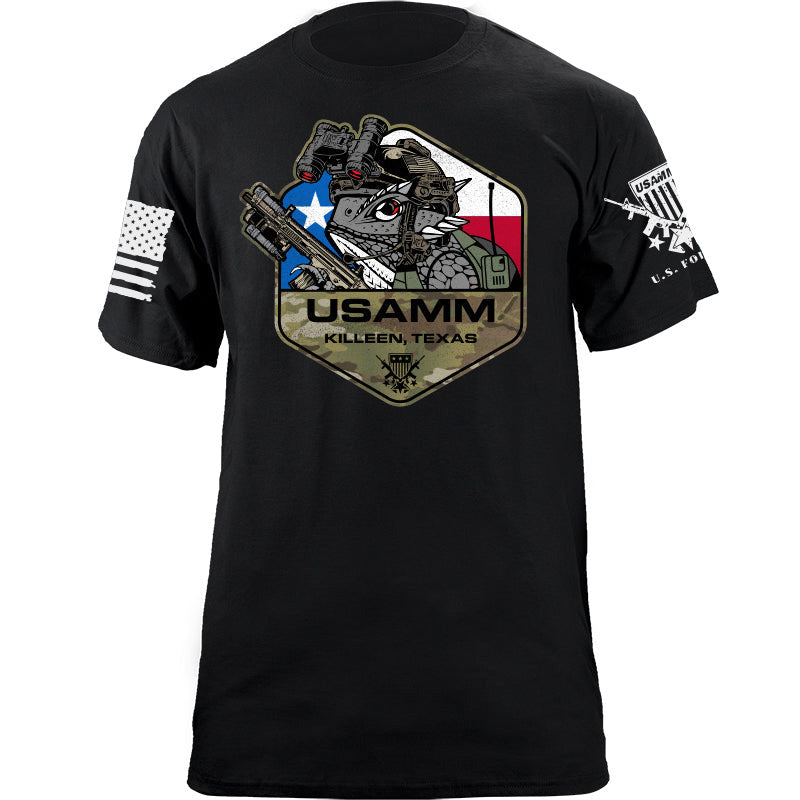 Maturelion Men's T-shirt Tactical Horned Toad Polygon Texas Cotton T-shirt