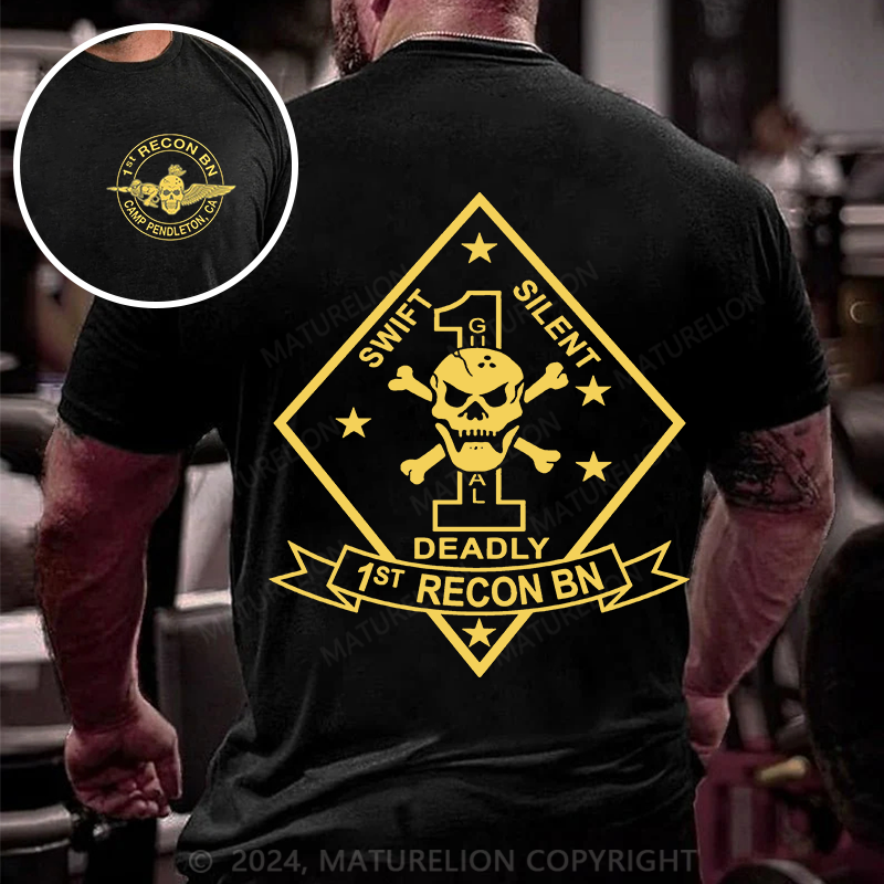 Maturelion Men's T-shirt Camp Pendleton Cotton T-shirt