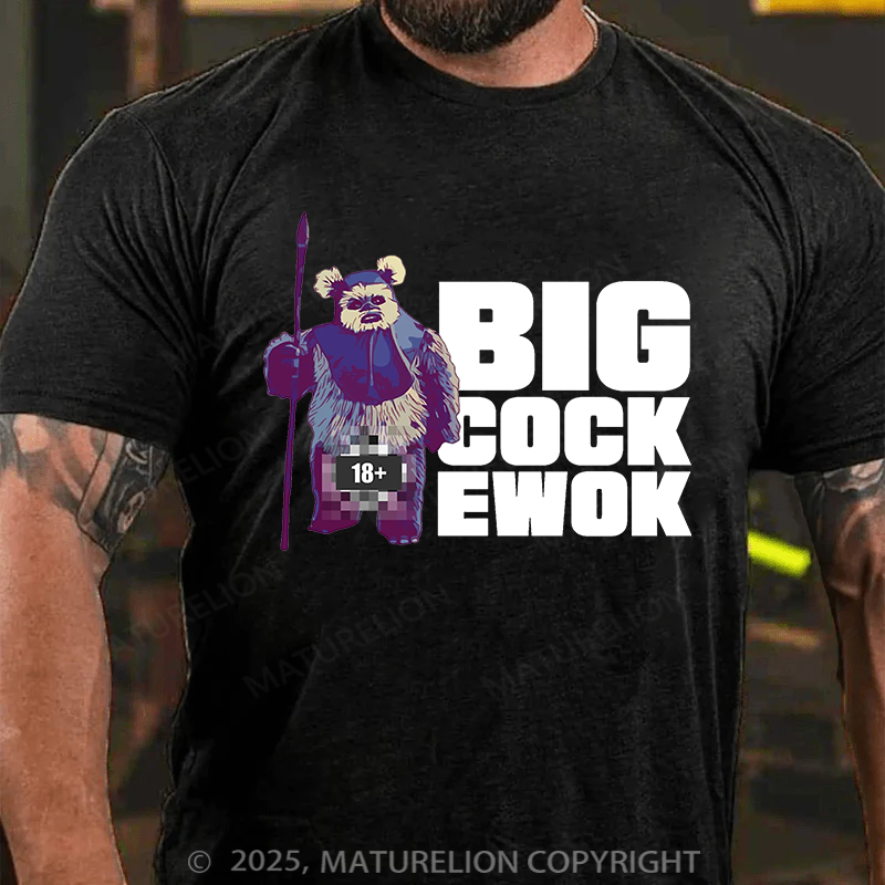 Maturelion Men's T-shirt Well Endowed Ewok Classic Cotton T-shirt