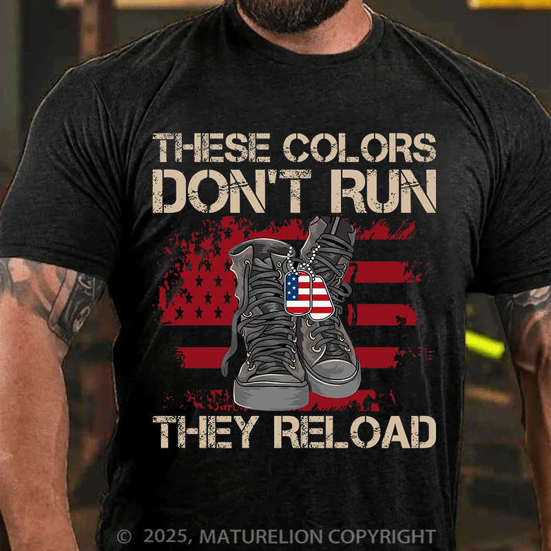 Maturelion Men's T-Shirt America Veteran Essential Cotton T-Shirt
