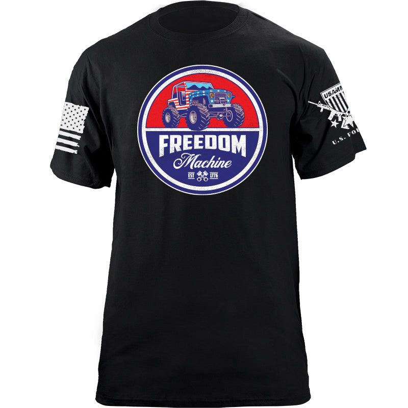 Maturelion Men's T-shirt Freedom Machine Jeep DTG Washed T-shirt
