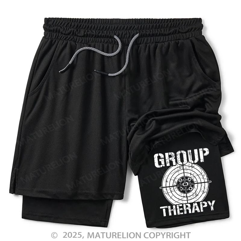 Maturelion Men's Short Group Therapy Double Layer Short