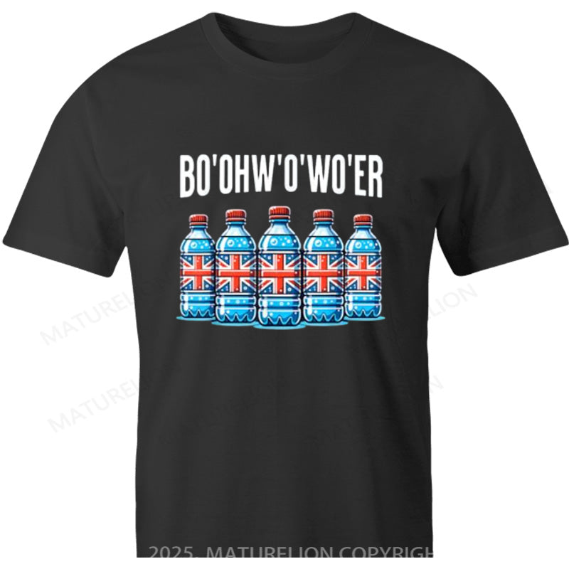 Maturelion British T-shirt Bo'Oh'O'Wa'Er Cotton T-shirt