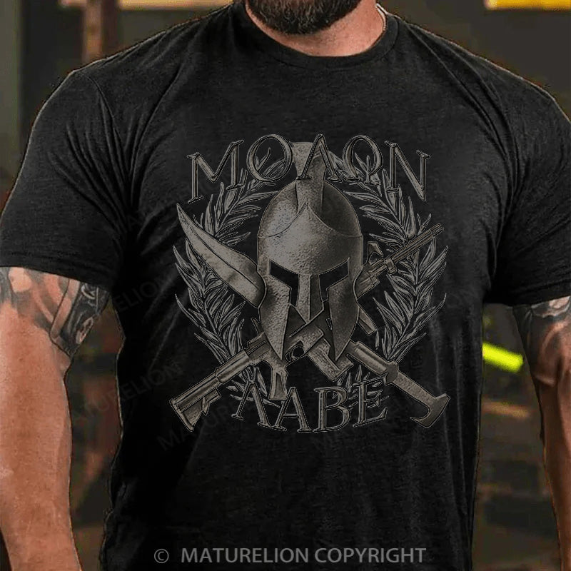 Maturelion Men's T-shirt Molon Labe Cotton T-shirt