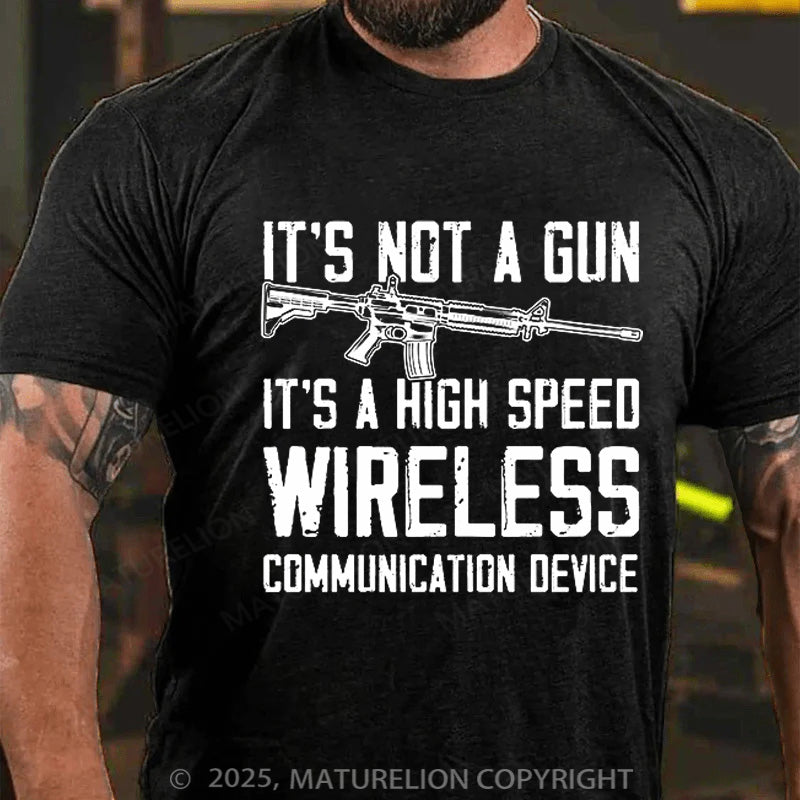 Maturelion Men's T-shirt It's Not A Gun Cotton T-shirt