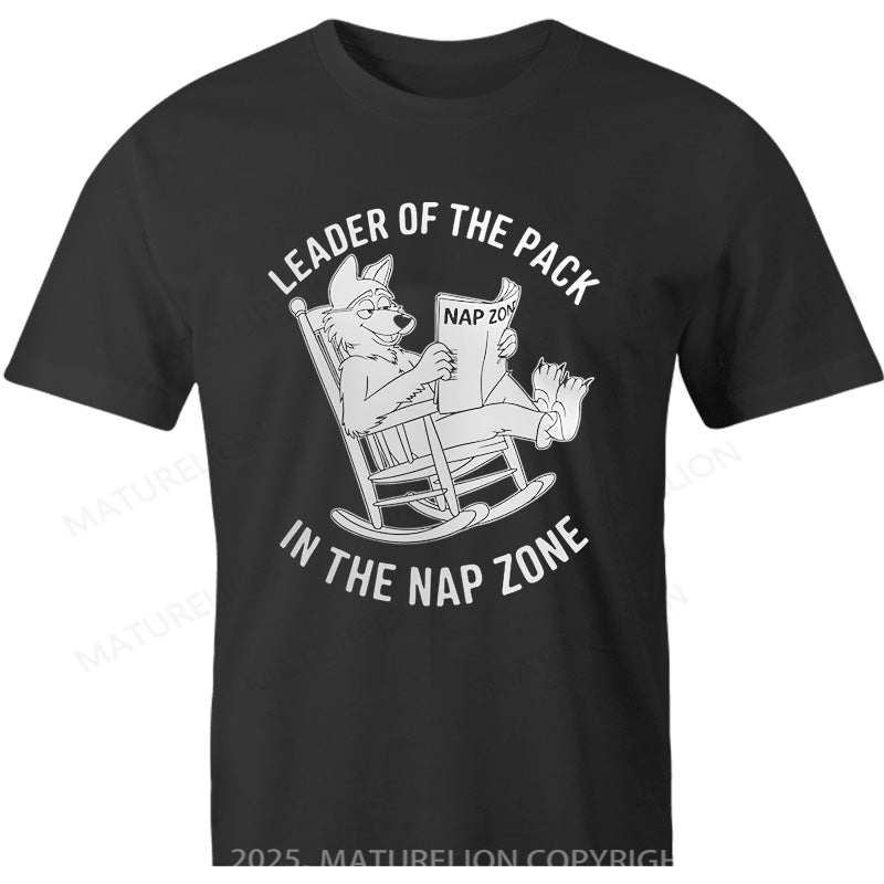 Maturelion Australia T-shirt Leader of the Pack in the Nap Zone Cotton T-shirt