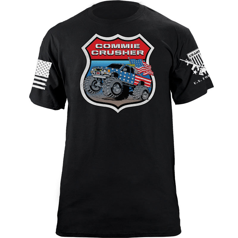 Maturelion Men's T-shirt Commie Crusher Monster Truck Cotton T-shirt