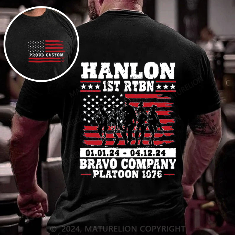 Maturelion Men's T-shirt Custom Military Graduation Cotton T-shirt