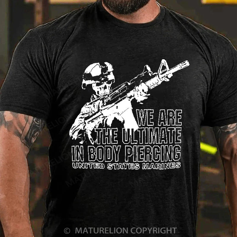 Maturelion Men's T-shirt Skeleton Cotton T-shirt
