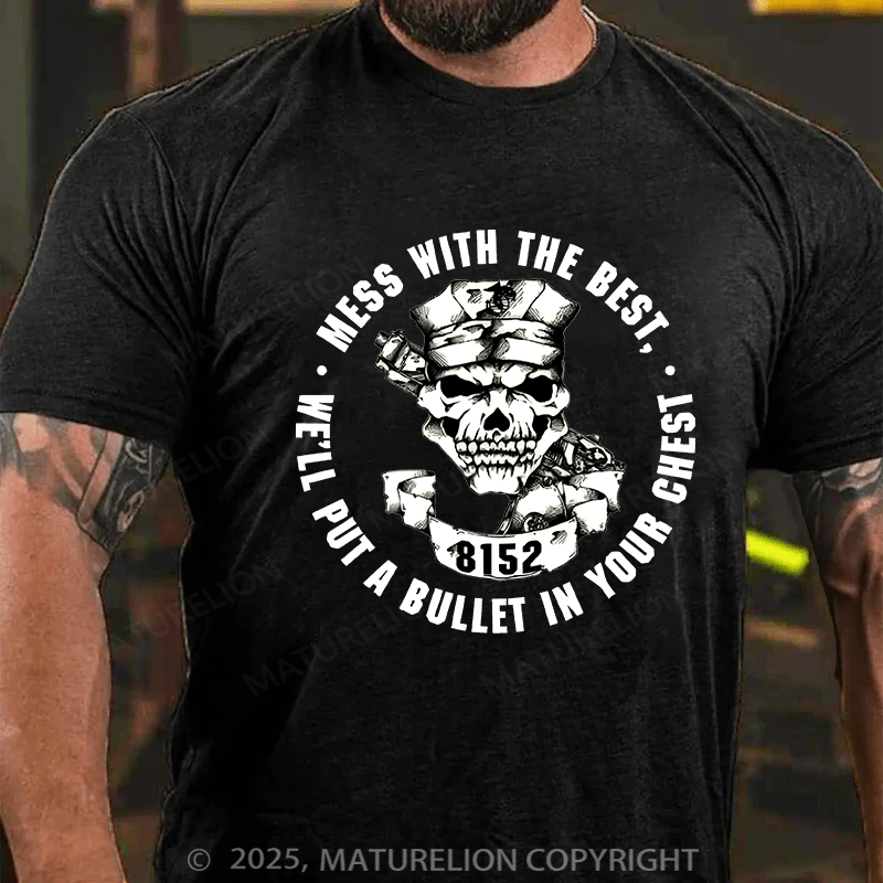 Maturelion Men's T-shirt Marine Corps Security Force School Cotton T-shirt