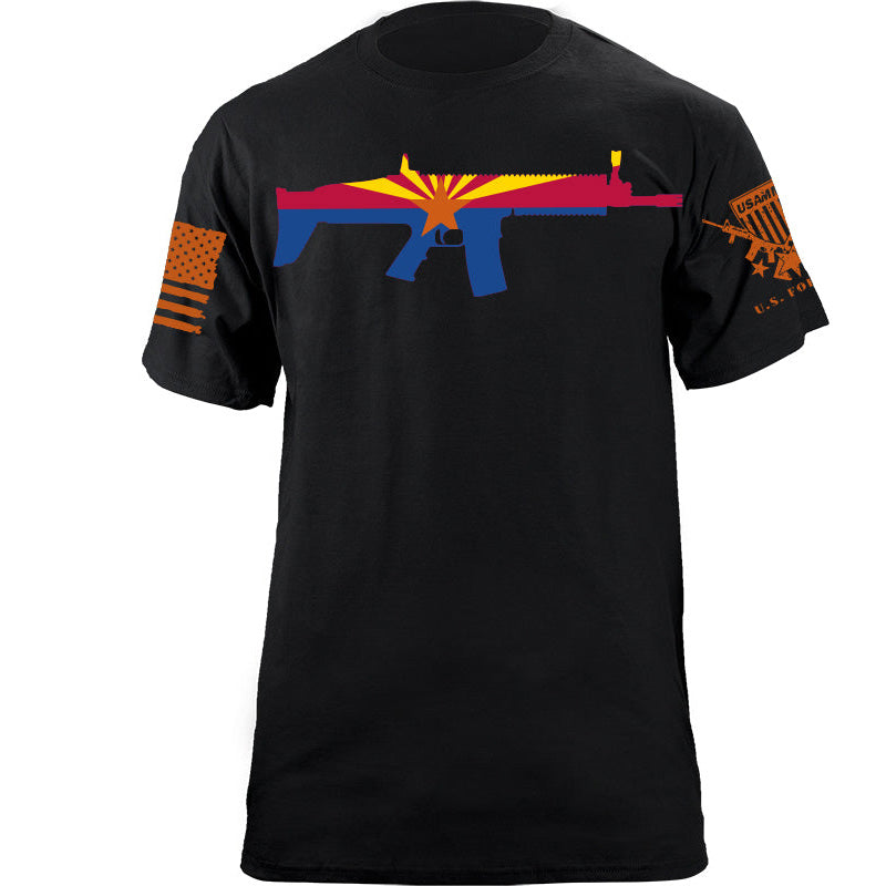 Maturelion Men's T-shirt Arizona Scar Flag Cotton T-shirt