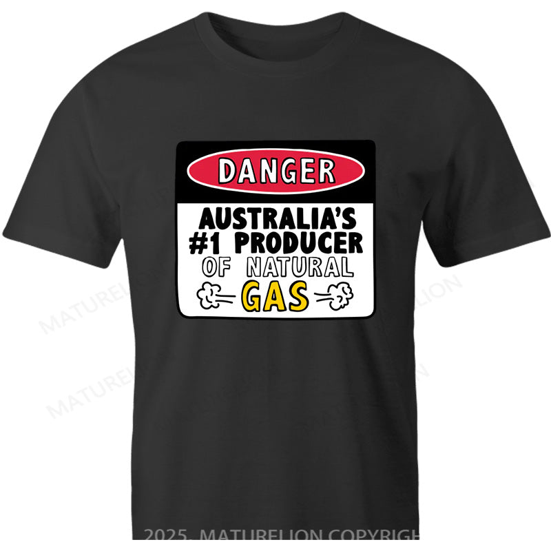 Maturelion Australia T-shirt Australian Gas Producer Cotton T-shirt