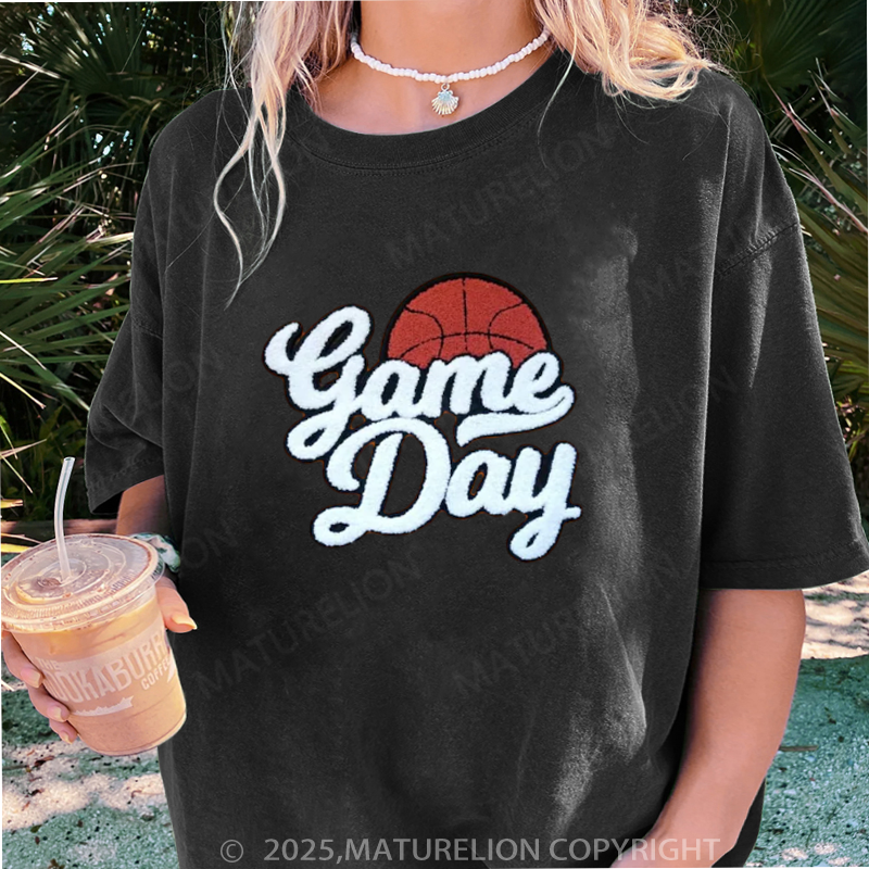 Maturelion Women's T-shirt Game Day DTG Washed T-shirt