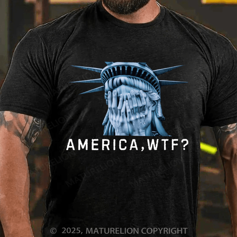 Maturelion Men's T-shirt Hands Off Cotton T-shirt